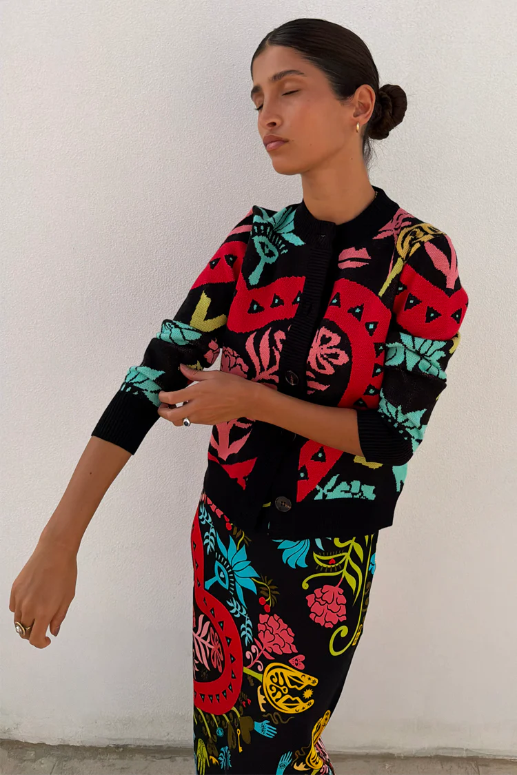 Black Amara Hollie Cardigan - Image 2