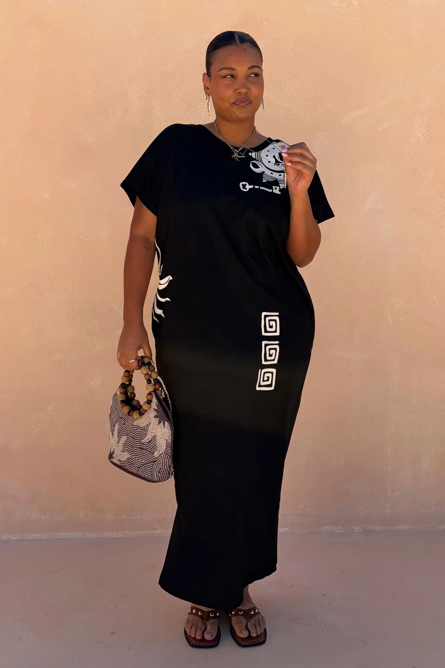 Black Dolce Vita T-Shirt Dress - Image 2