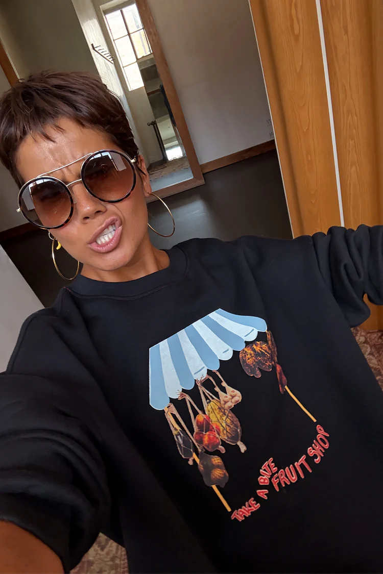 Black Fruit Shop Sweatshirt - Image 7