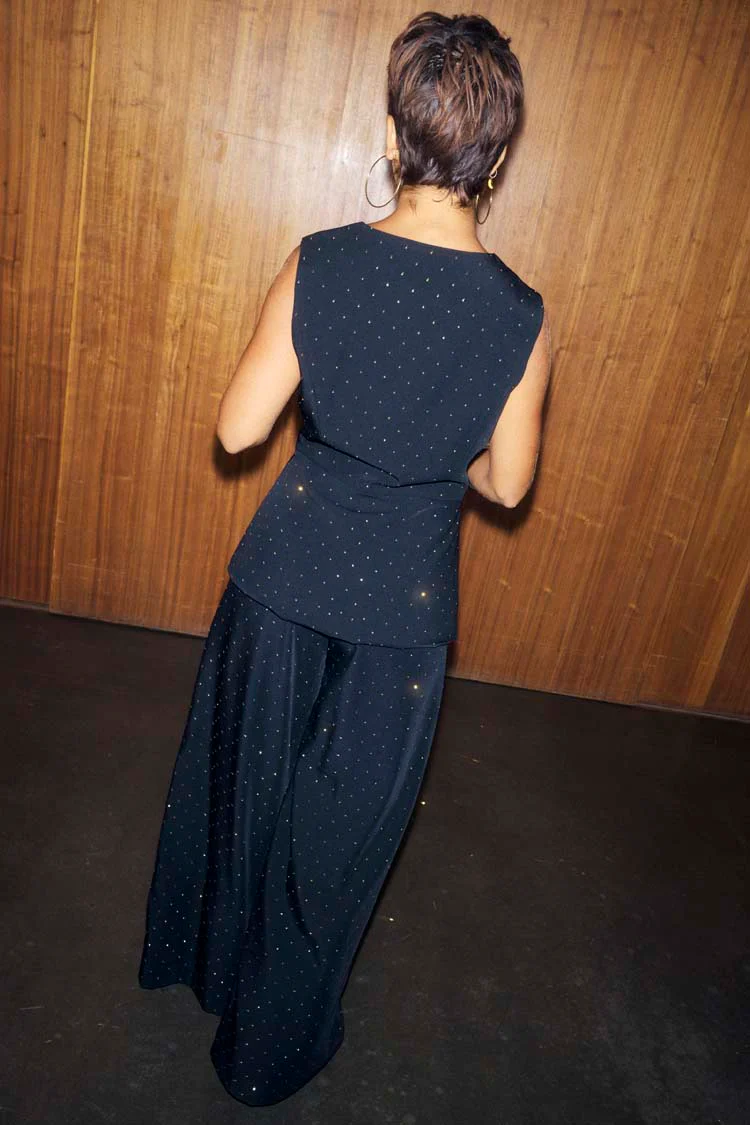 Black Hotfix Marnie Trousers - Image 9