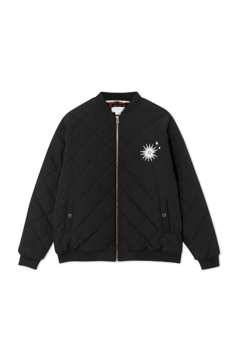 Black Nylon Bomber - Image 10