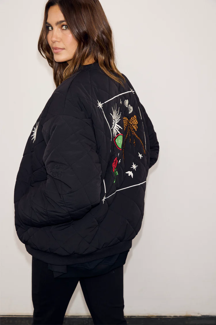 Black Nylon Bomber - Image 2