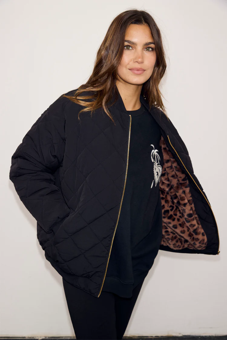 Black Nylon Bomber - Image 3
