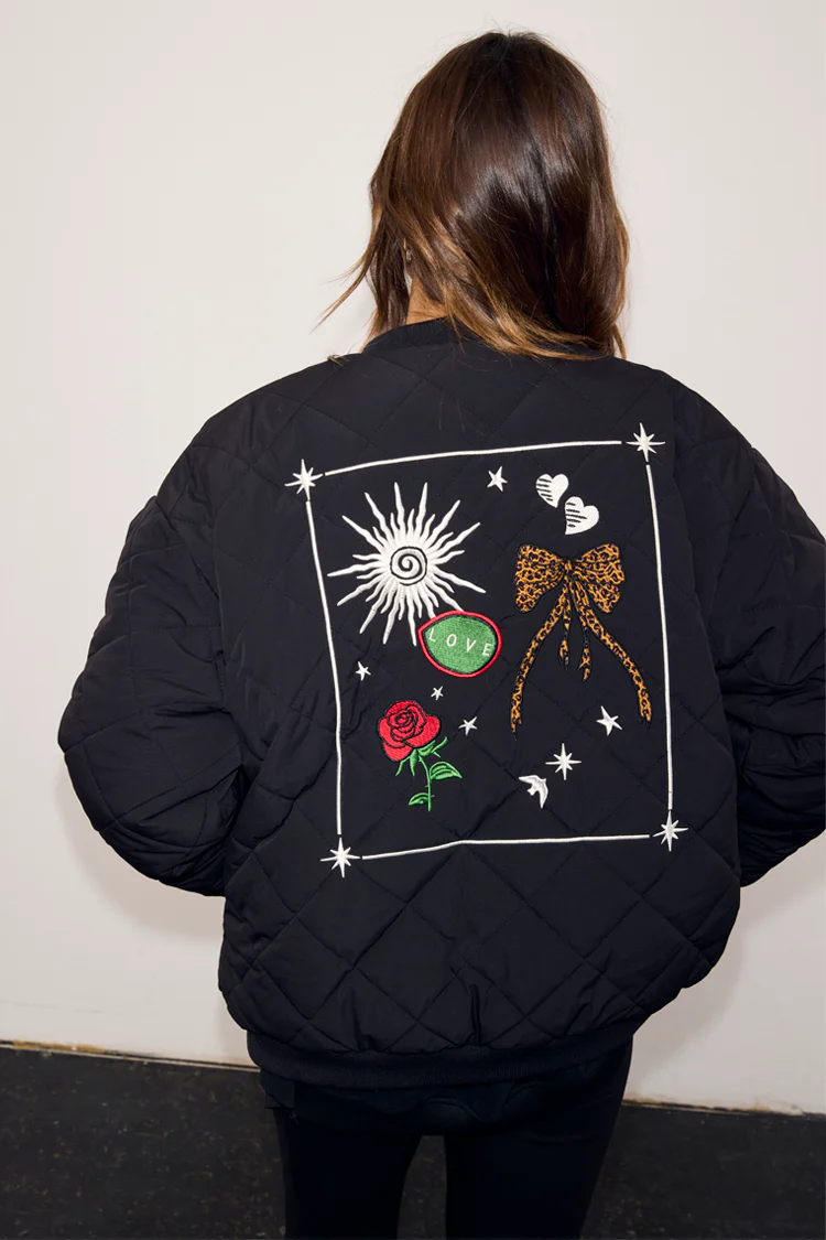 Black Nylon Bomber - Image 8