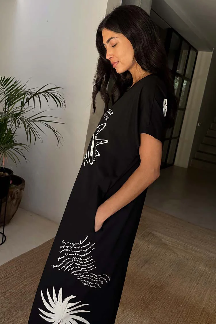 Black Palma T Shirt Dress - Image 13