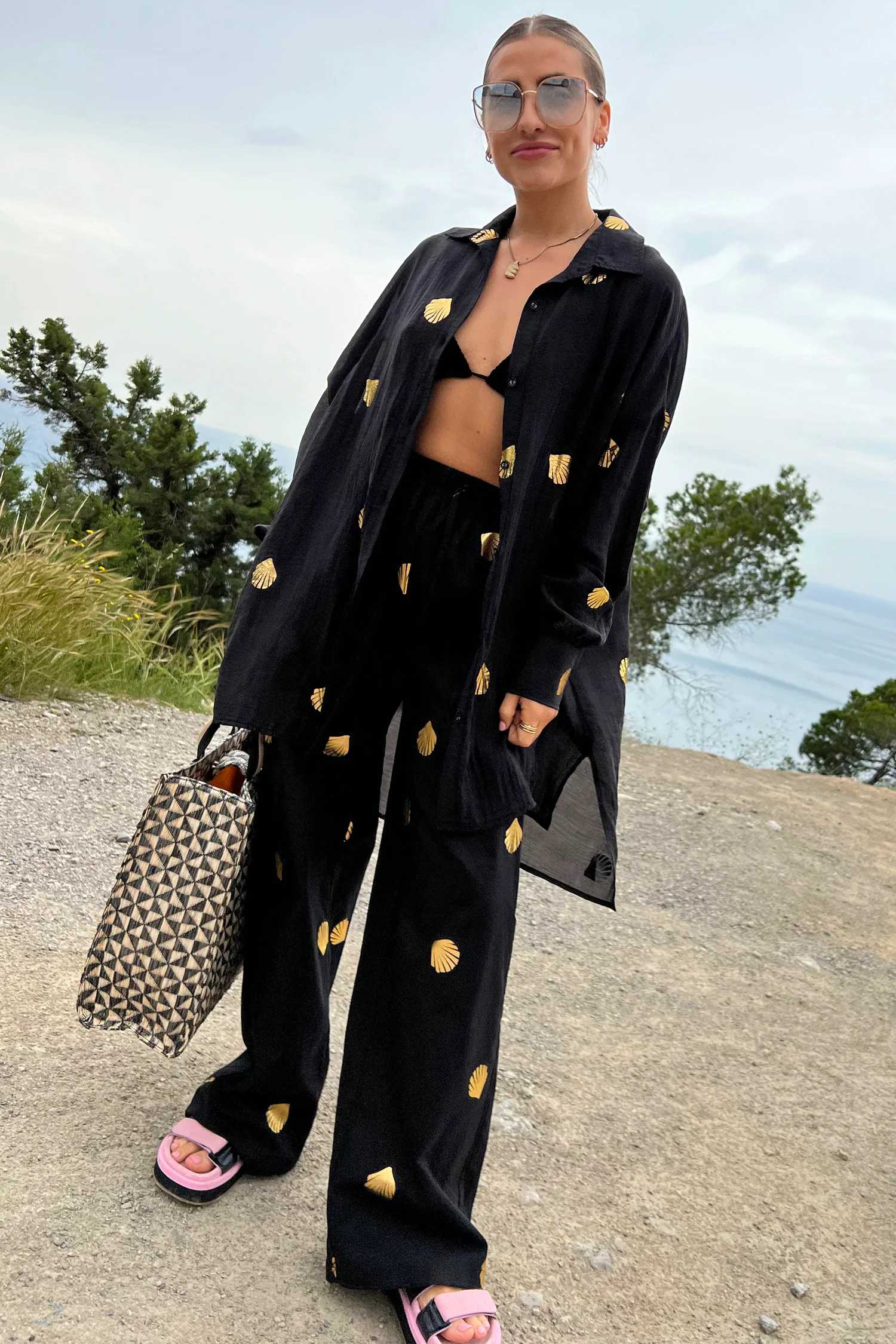Black Shell Demi Trousers - Image 2