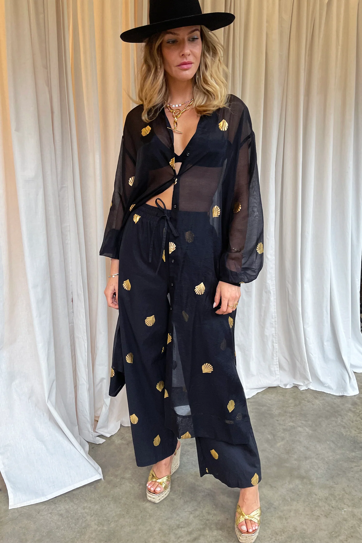 Black Shell Demi Trousers - Image 4