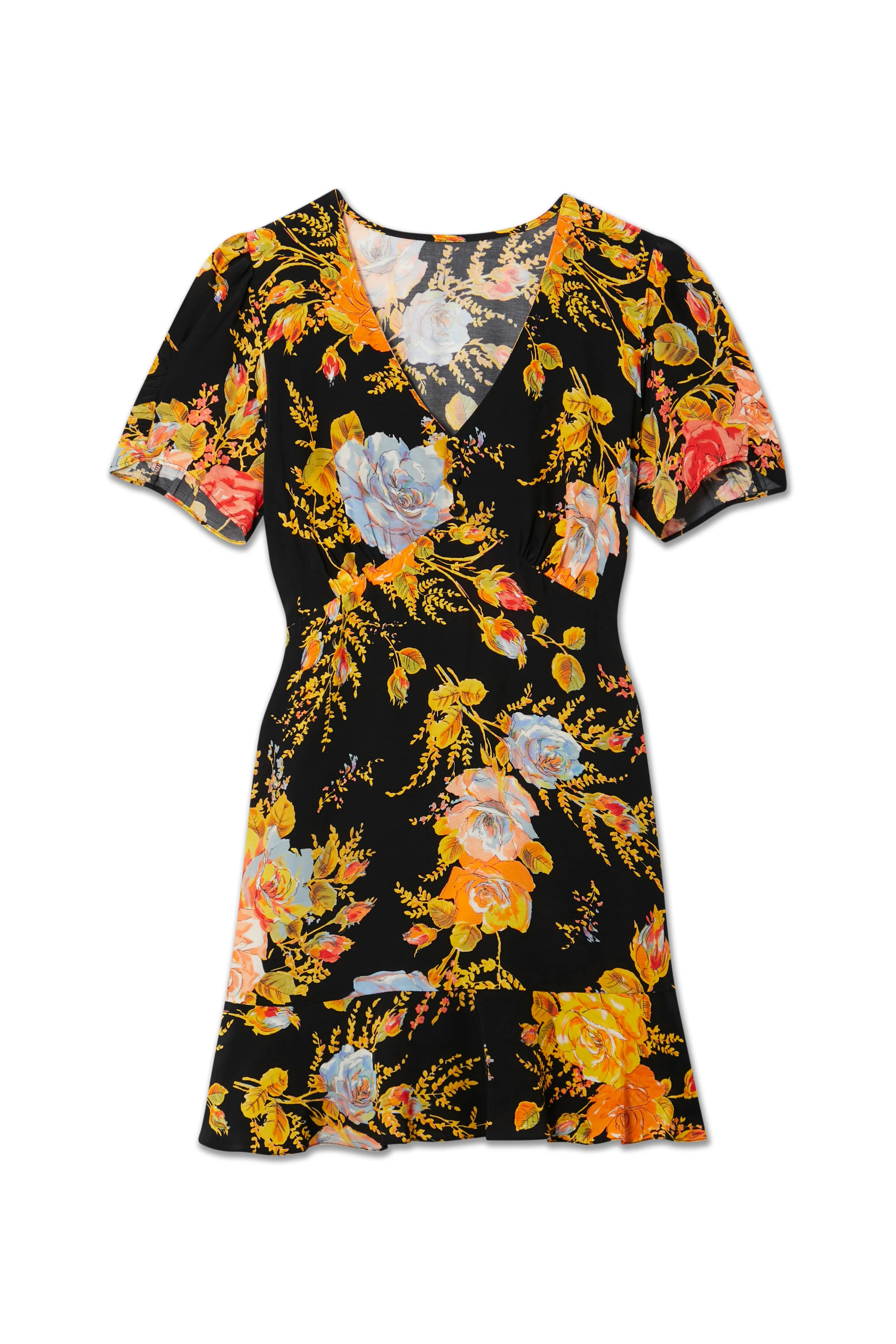Black Sofia Mini Tea Dress - Image 8