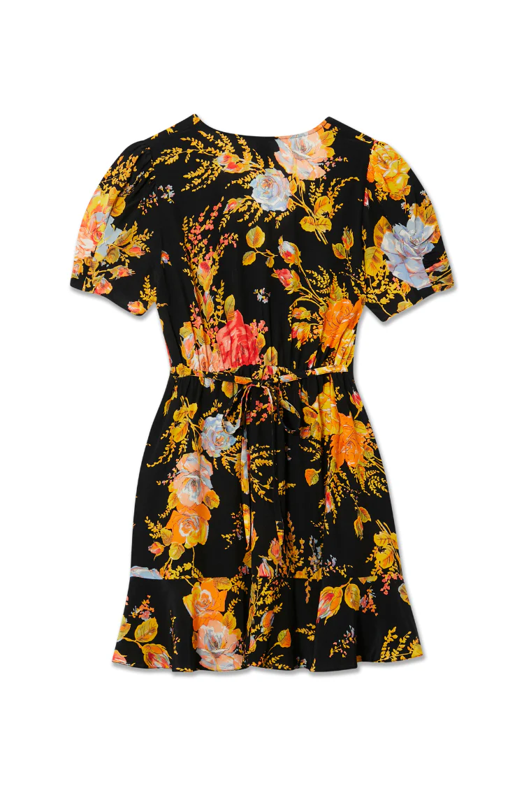 Black Sofia Mini Tea Dress - Image 9
