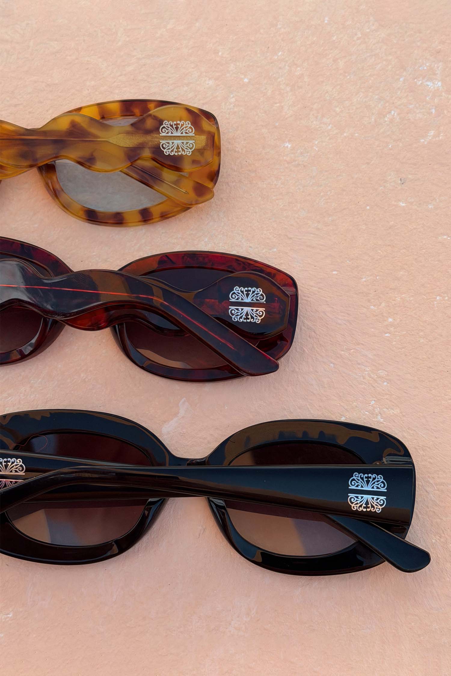 Black Studded Acetate Sunglasses - Image 3