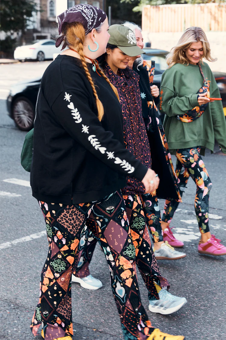 Black Sweatshirt with Ecru Embroidery - Image 4