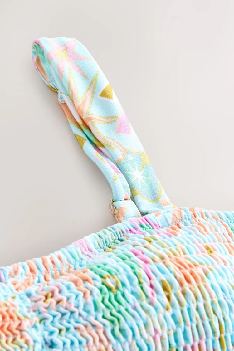 Blue Dreamer Shirred Bandeau Top - Image 11