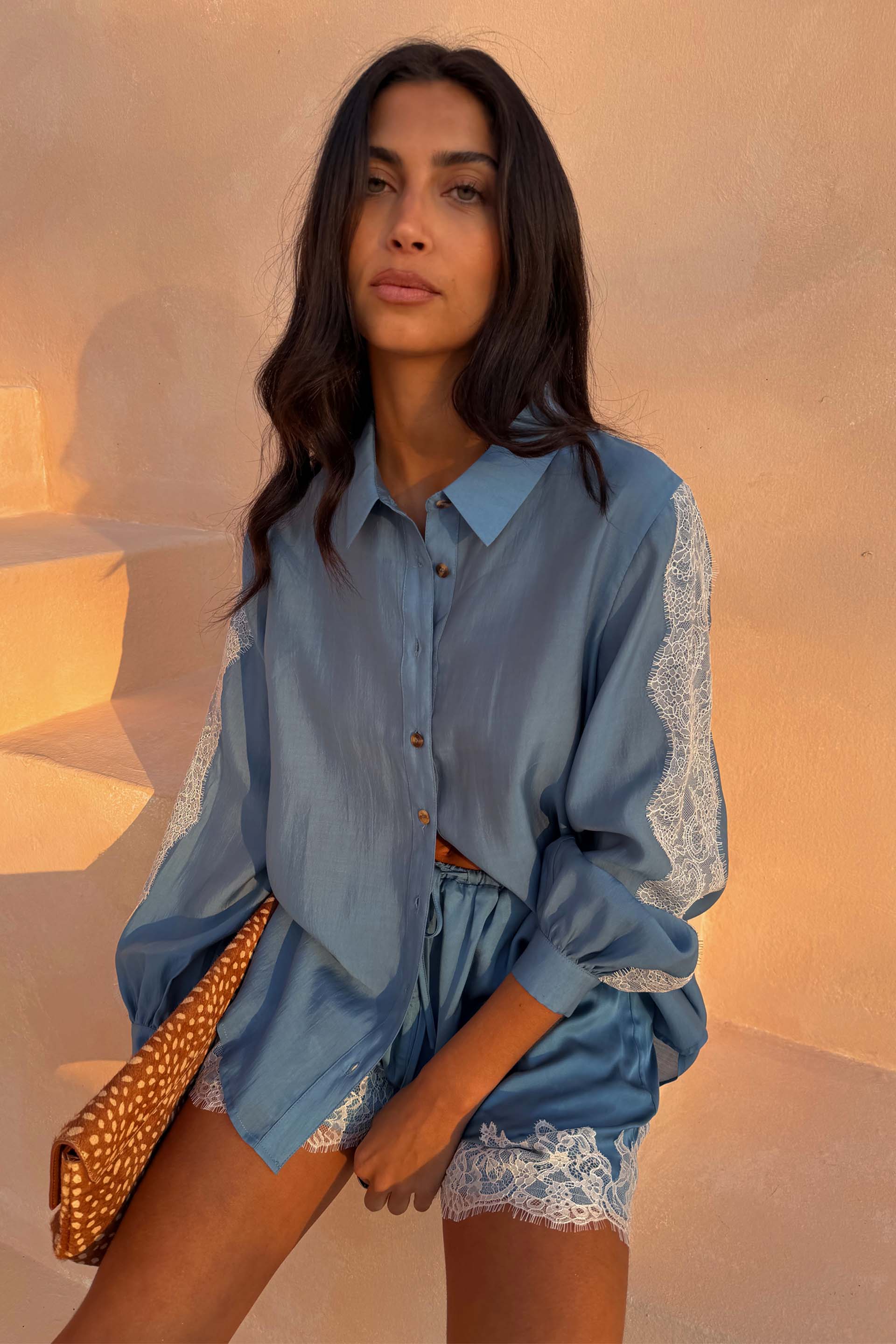 Blue Lace Marley Shirt - Image 2