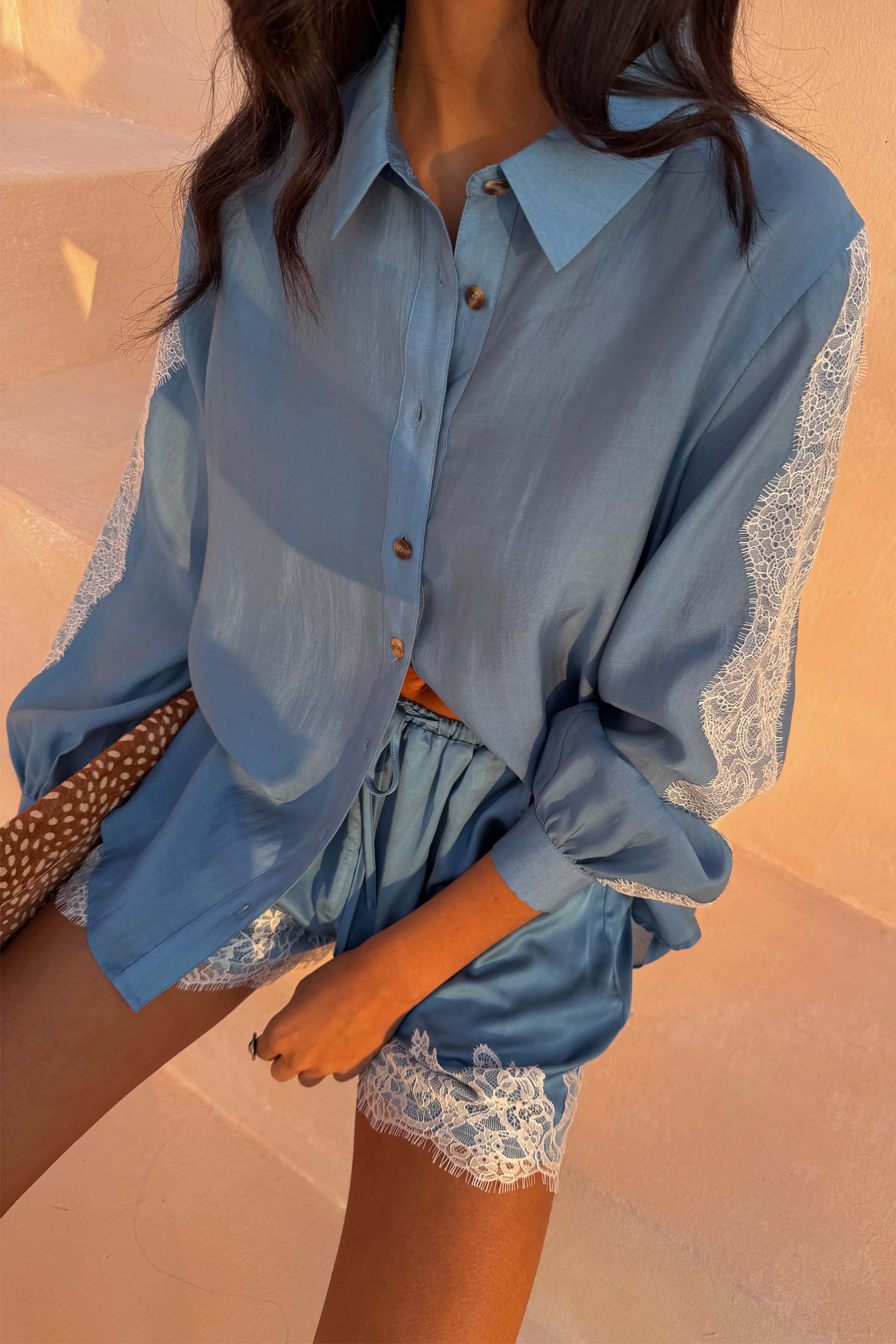 Blue Lace Marley Shirt - Image 8