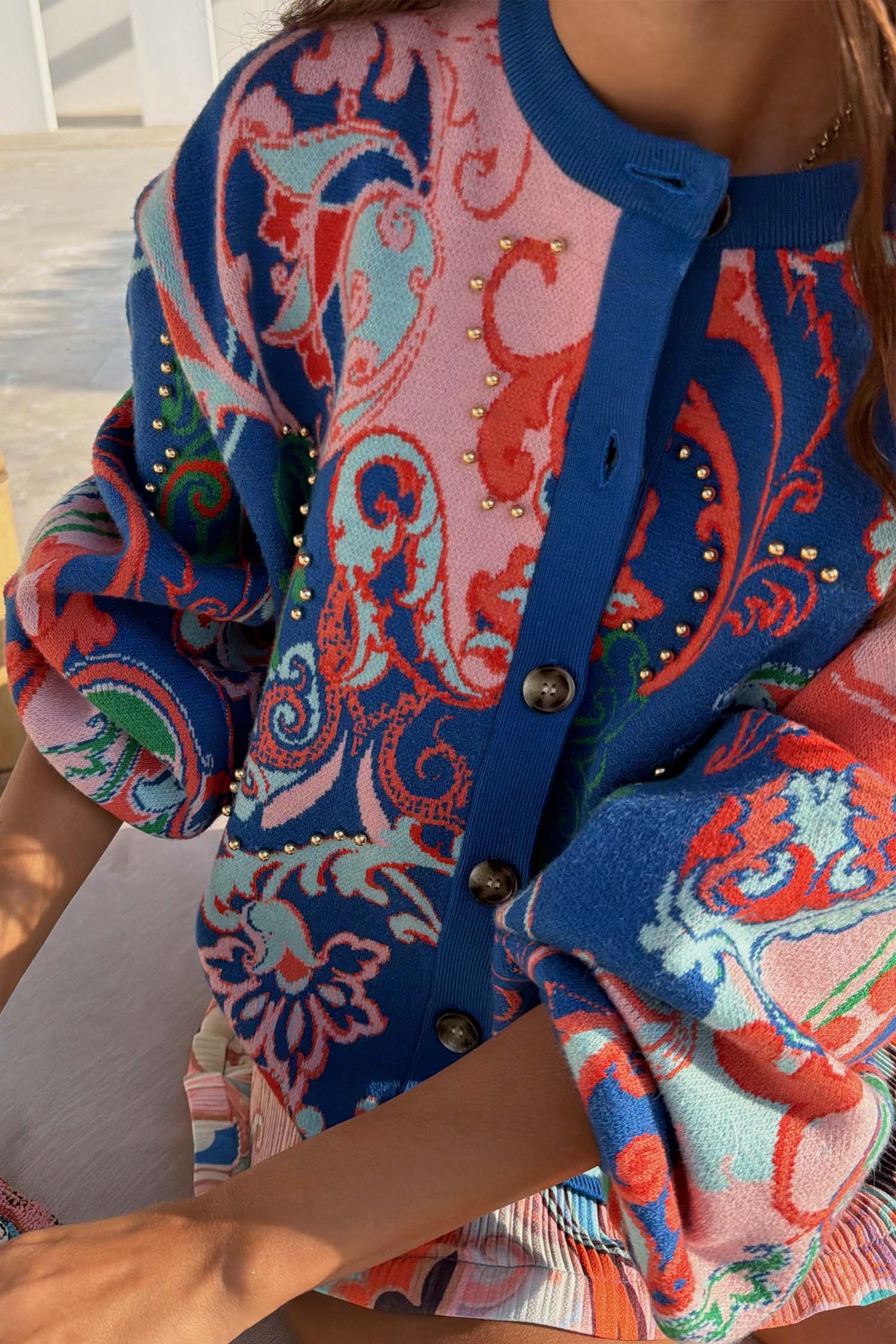 Blue Mari Cardigan - Image 3