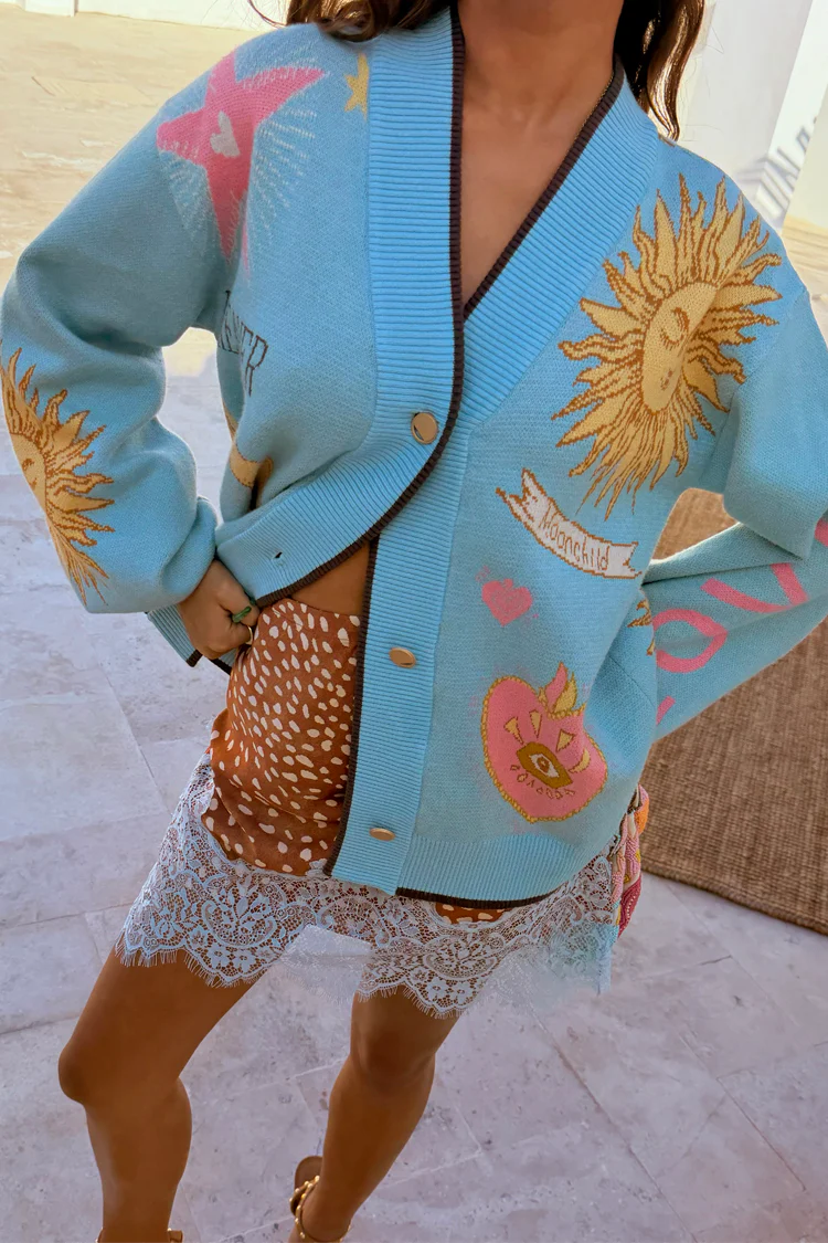 Blue Mystical Cardigan - Image 6