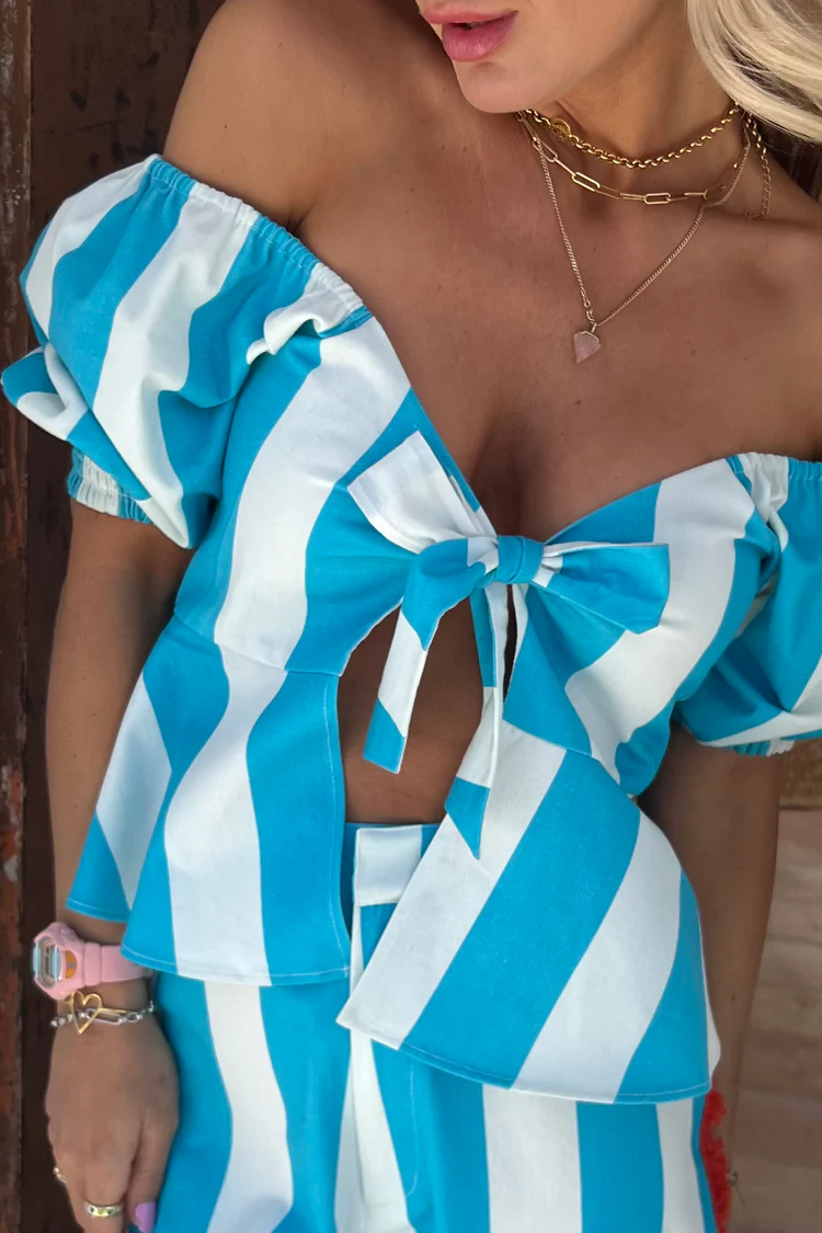 Blue Stripe Kiki Top - Image 4