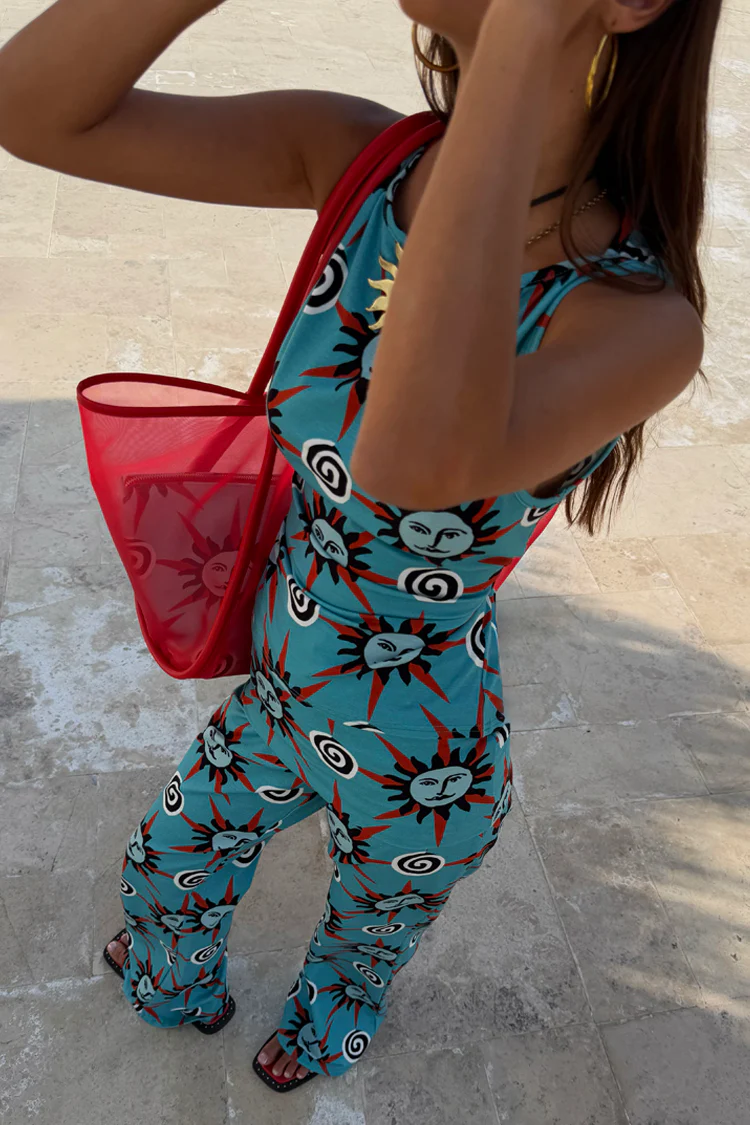 Blue Sun Foldover Trouser - Image 4