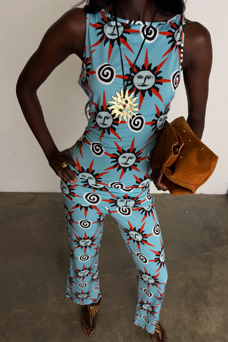 Blue Sun Foldover Trouser - Image 7