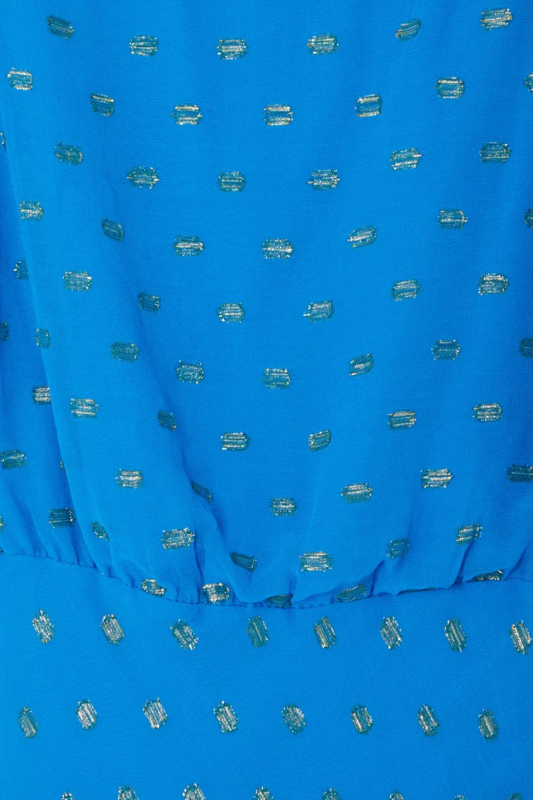 Blue Jacquard Tilly Dress - Image 10