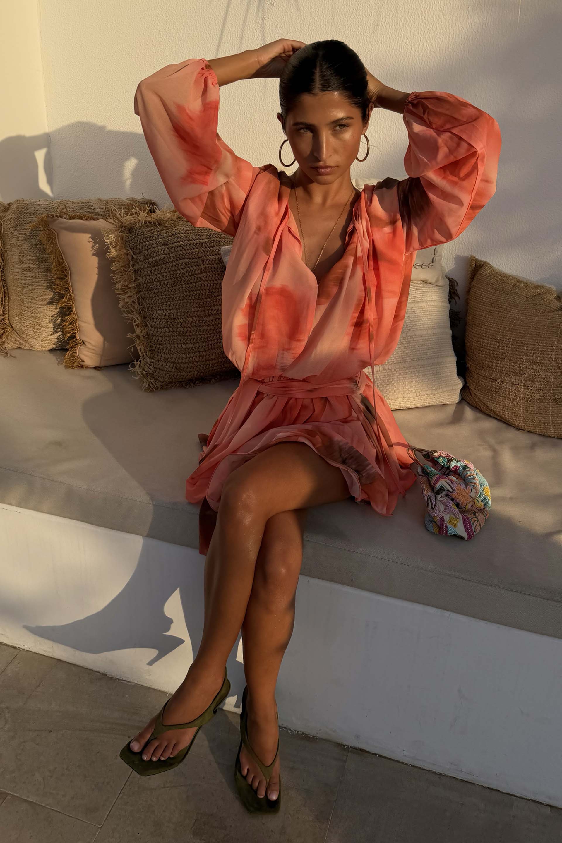 Blurred Floral Ella Mini Dress - Image 3