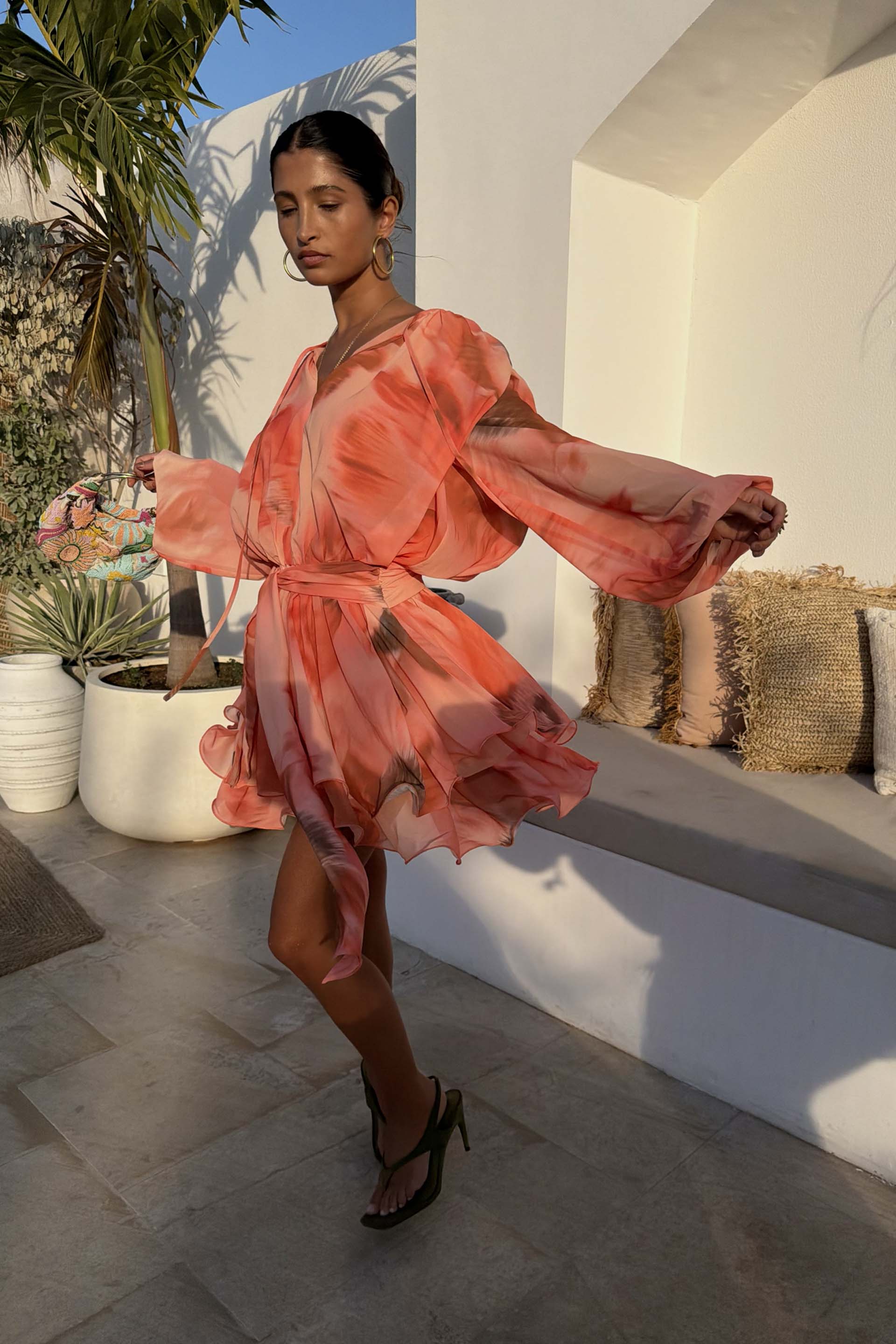 Blurred Floral Ella Mini Dress - Image 4