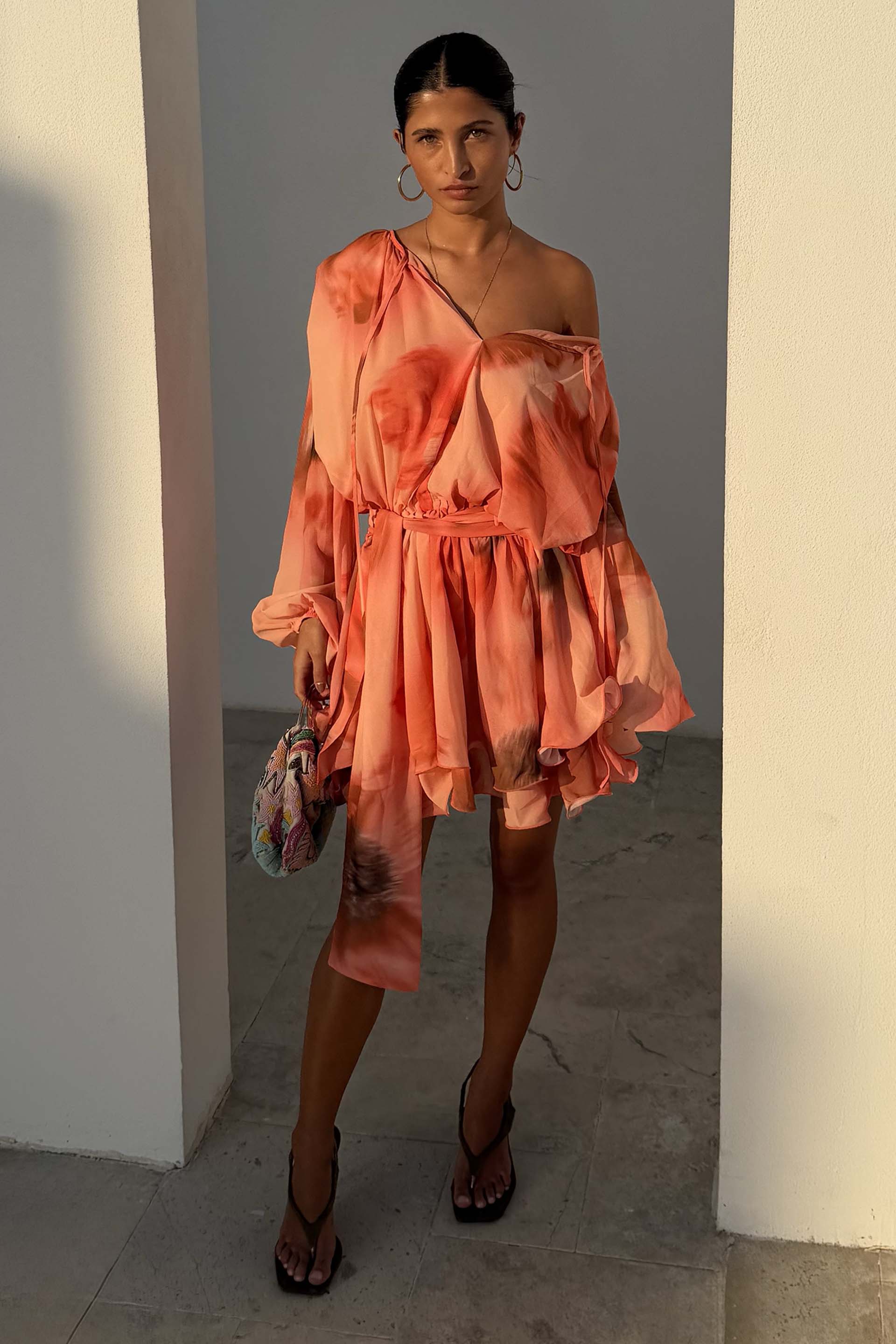 Blurred Floral Ella Mini Dress - Image 7