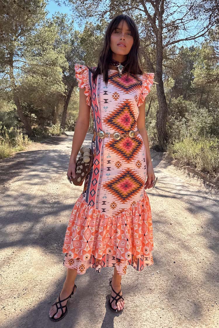 Bridget Print Frida Dress - Image 4