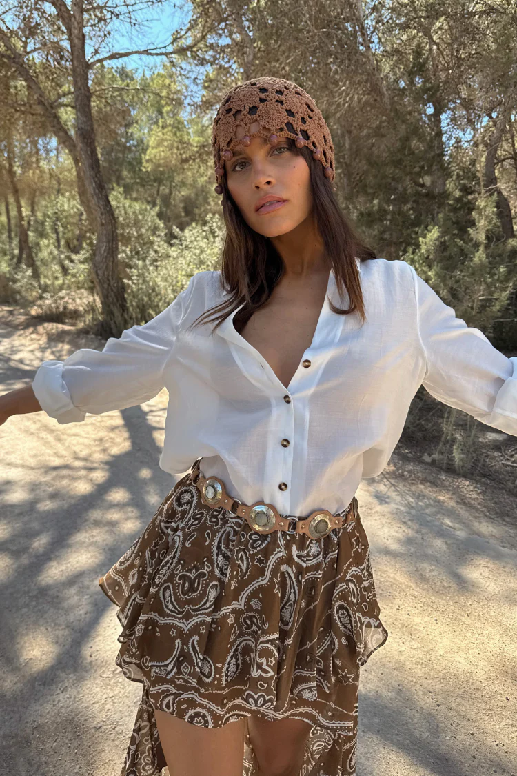 Brown Bandana Cassie Skirt - Image 5