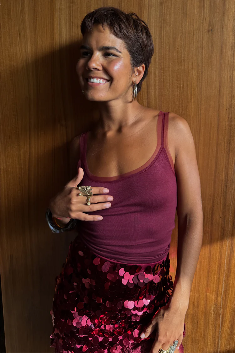 Burgundy Teddy Vest - Image 6