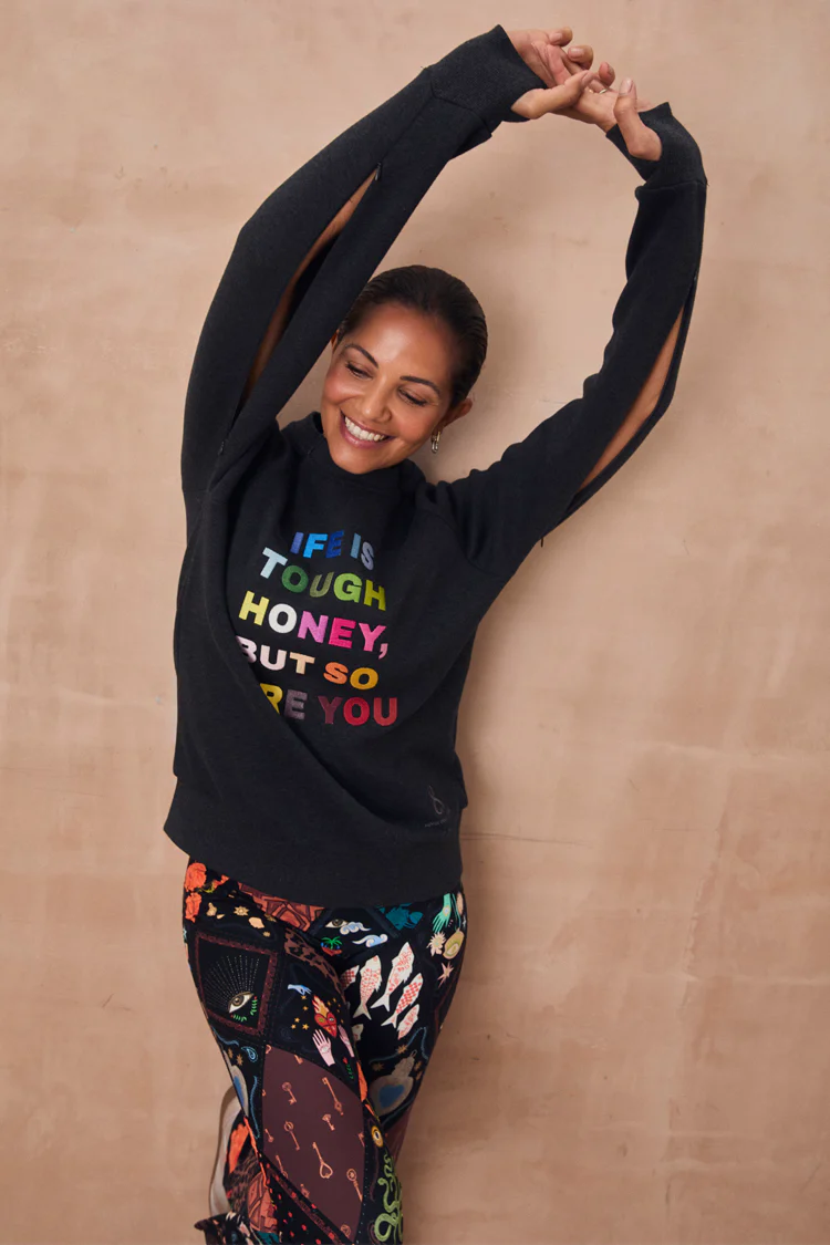 Charcoal Life is Tough Honey Sweatshirt - Image 4