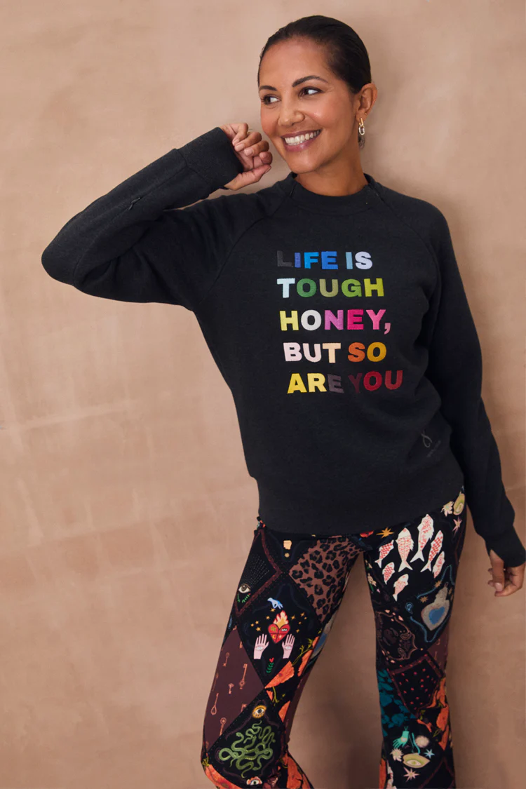 Charcoal Life is Tough Honey Sweatshirt - Image 5