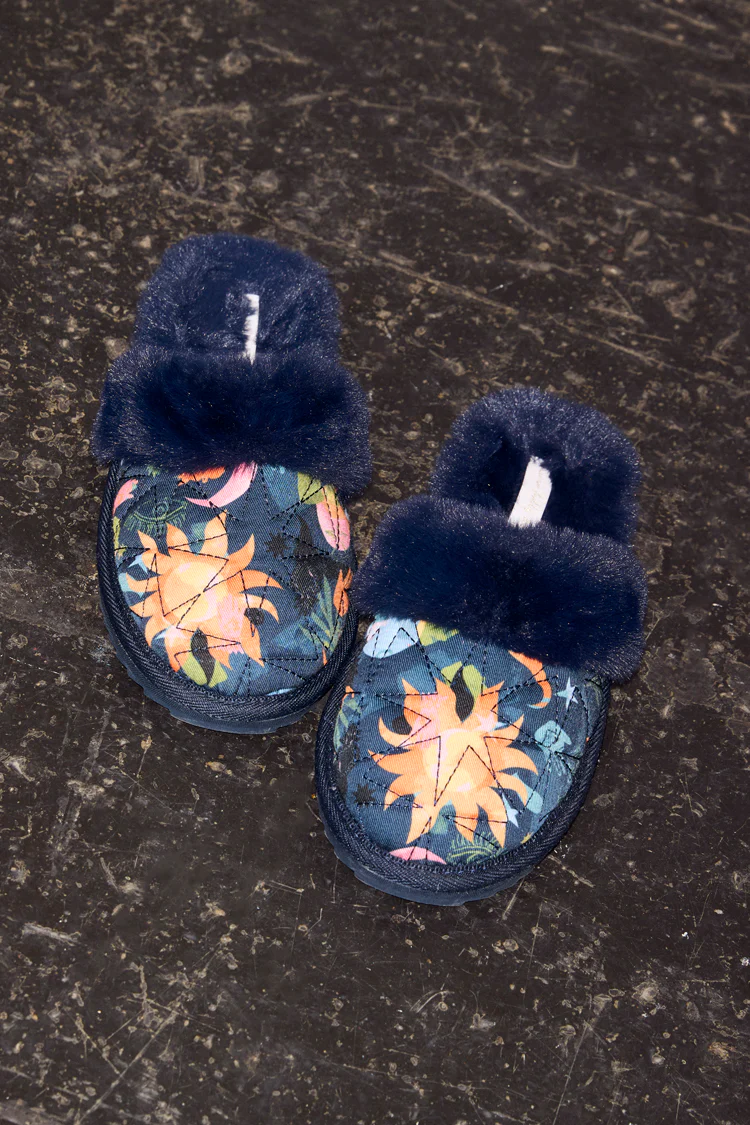 Navy Charm Mule Slippers - Image 5