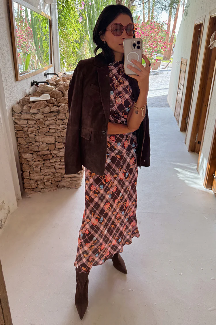 Check Floral Lottie Skirt - Image 8