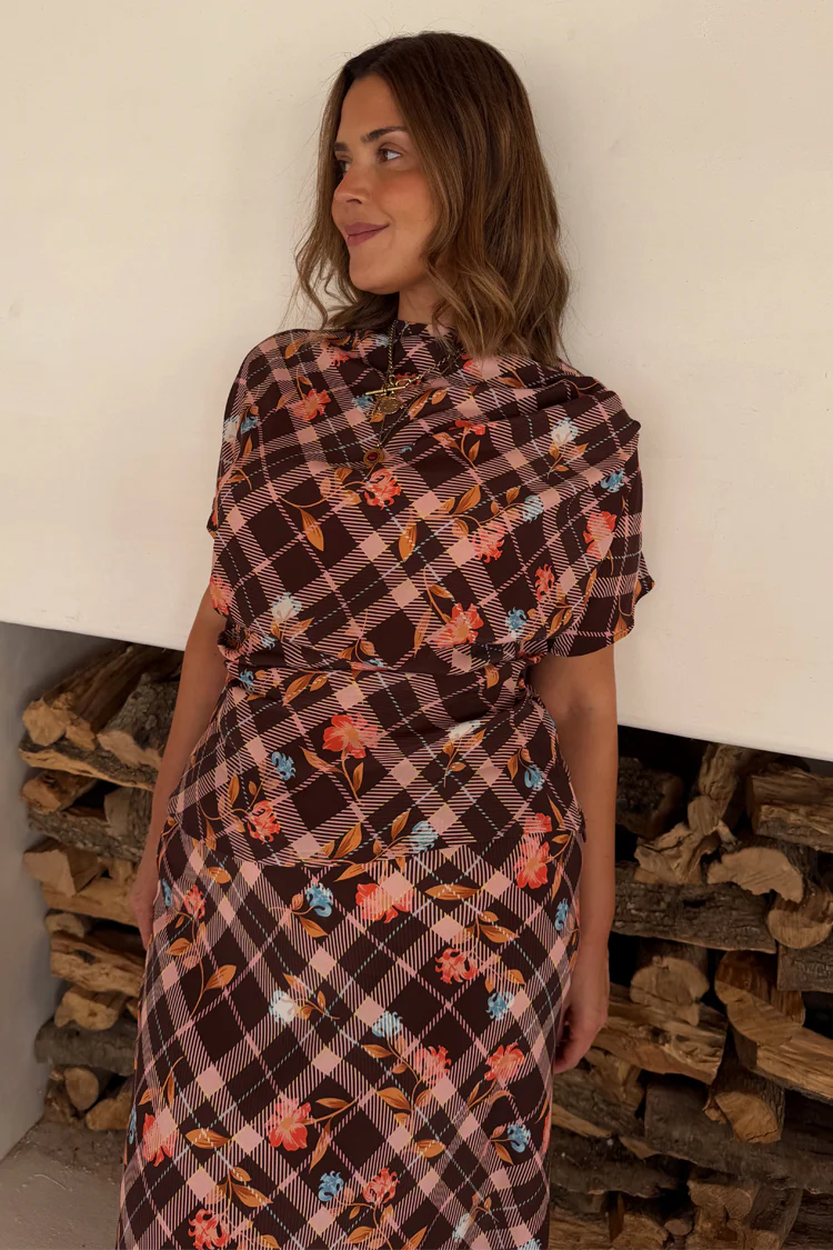 Check Floral Top - Image 9