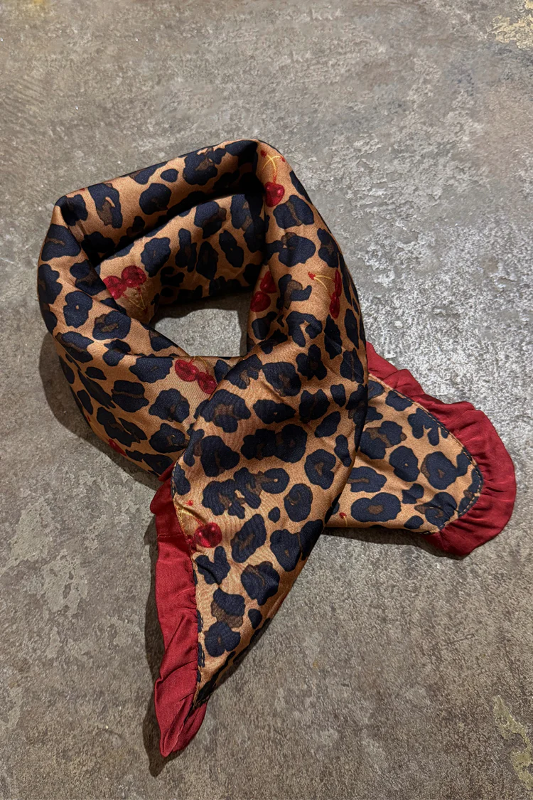 Cherry Leopard Bandana - Image 2