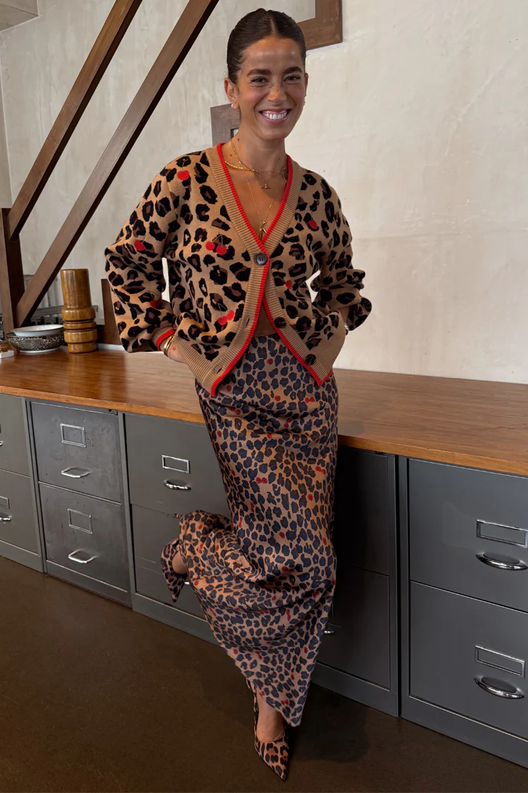 Cherry Leopard Dorris Skirt - Image 5