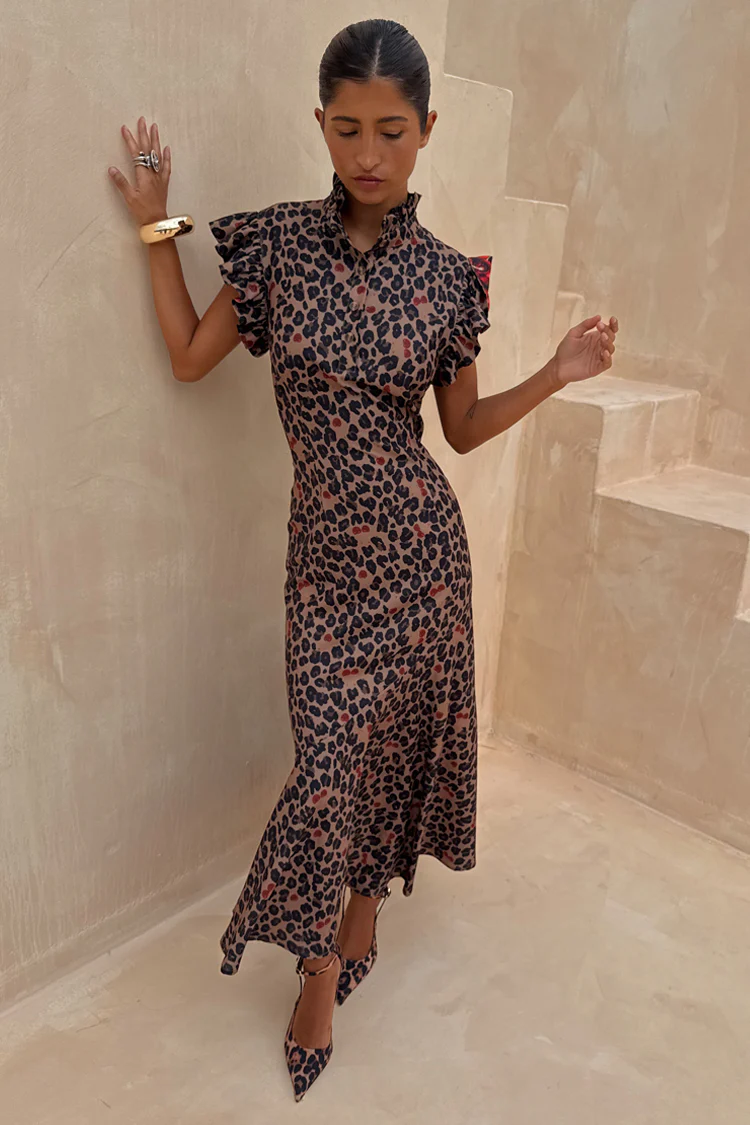 Cherry Leopard Remi Dress - Image 3