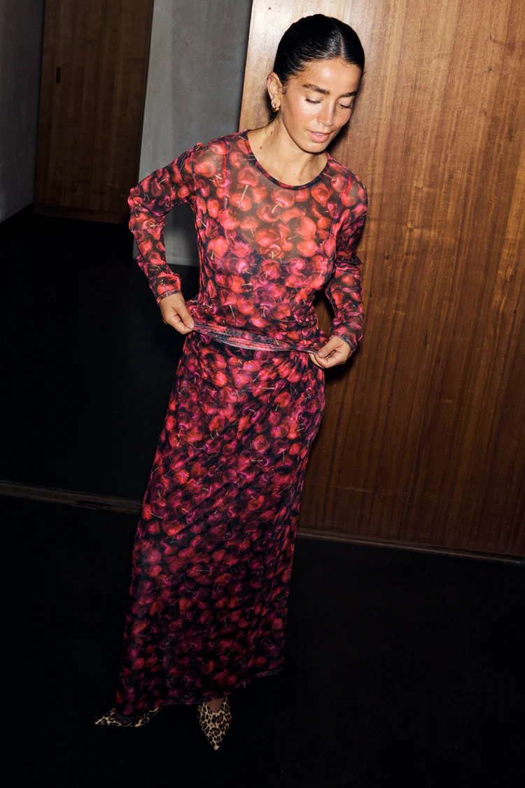 Cherry Mesh Dorris Skirt - Image 2