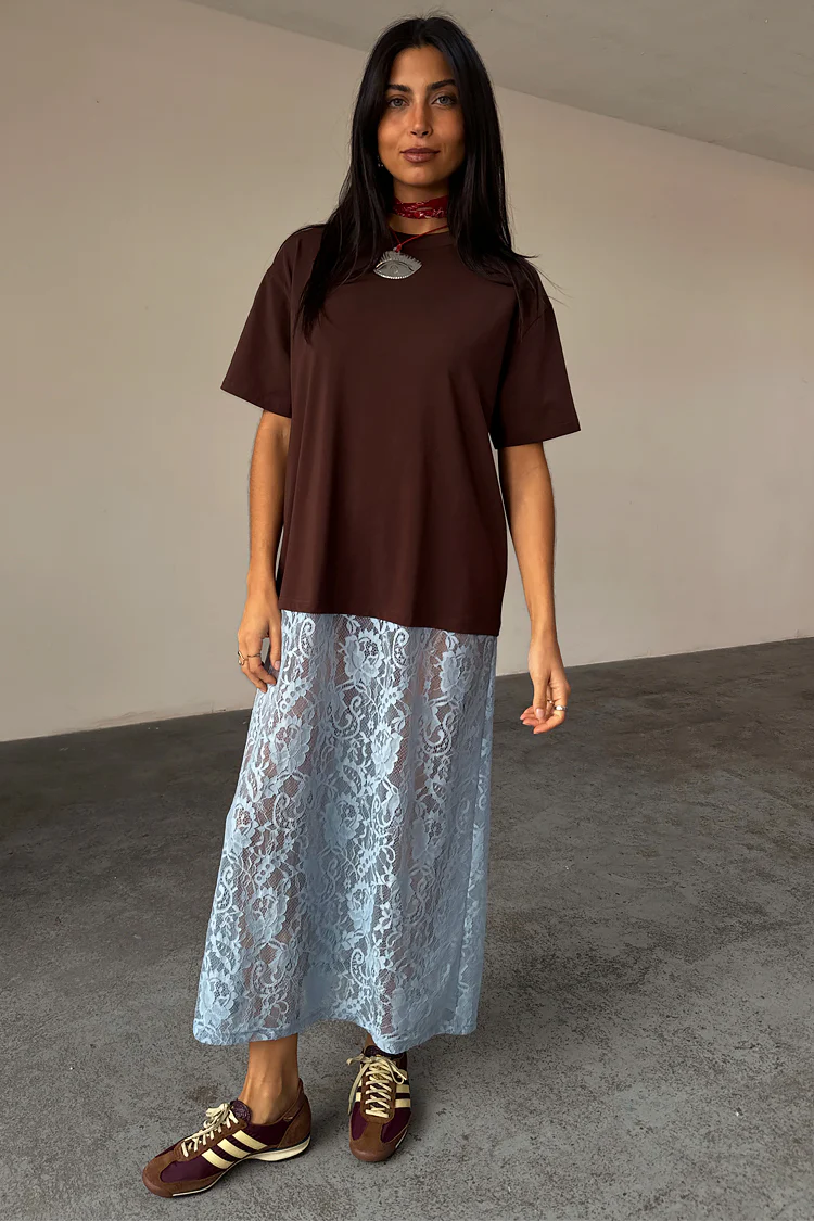 Chocolate Cara T Shirt Dress - Image 7