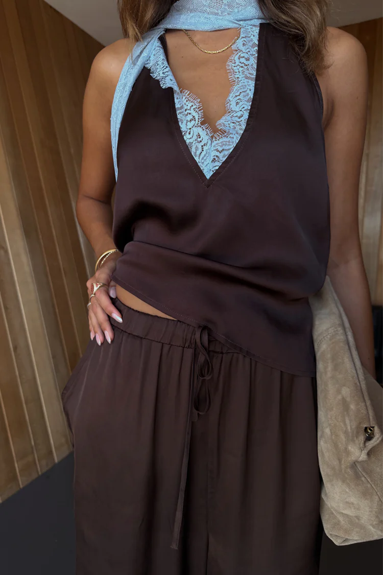 Chocolate Naomi Cargo Trousers - Image 7