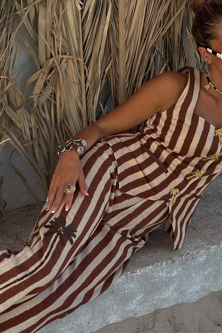 Chocolate Stripe Trousers - Image 6