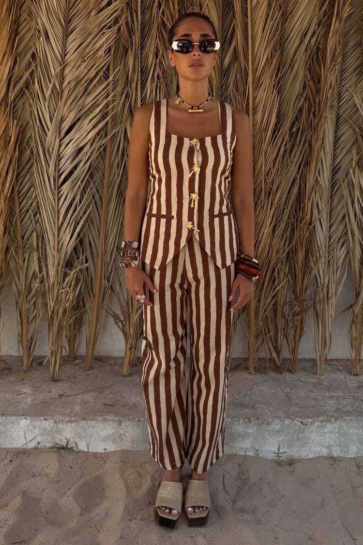 Chocolate Stripe Trousers - Image 7