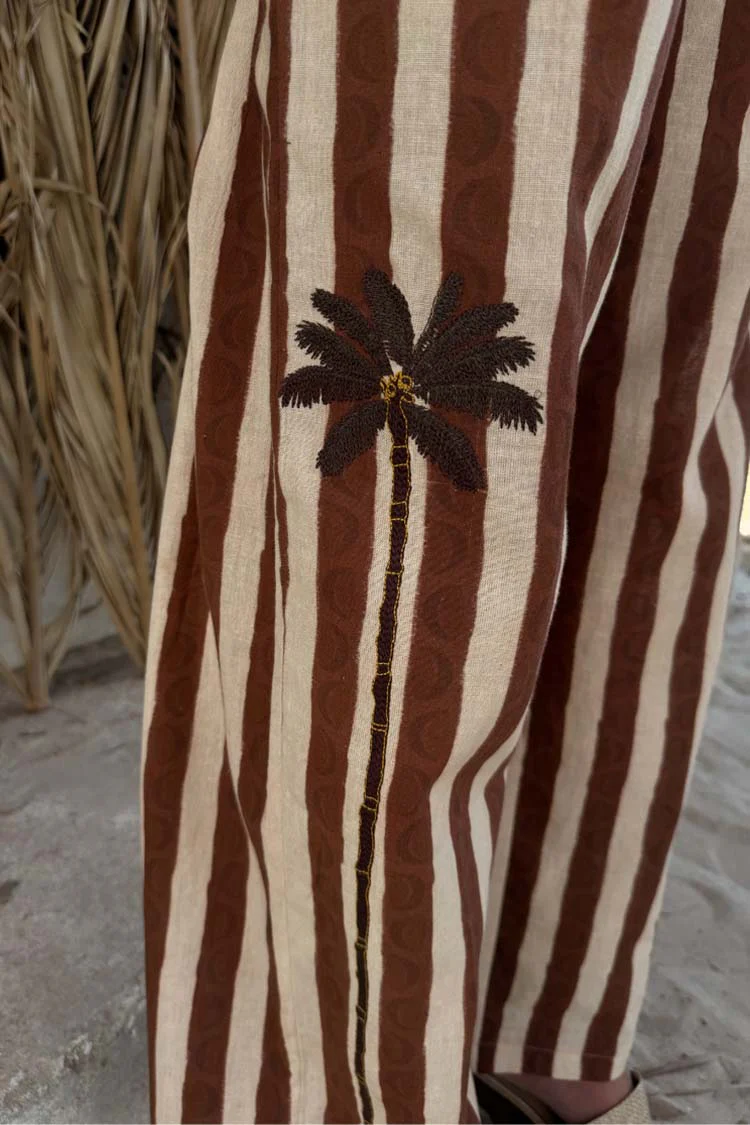 Chocolate Stripe Trousers - Image 8