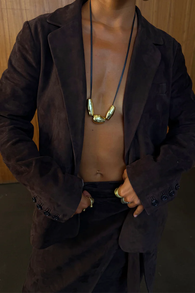 Chocolate Suede Jacket - Image 7