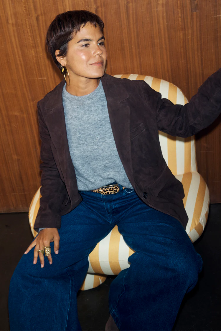 Chocolate Suede Jacket - Image 8