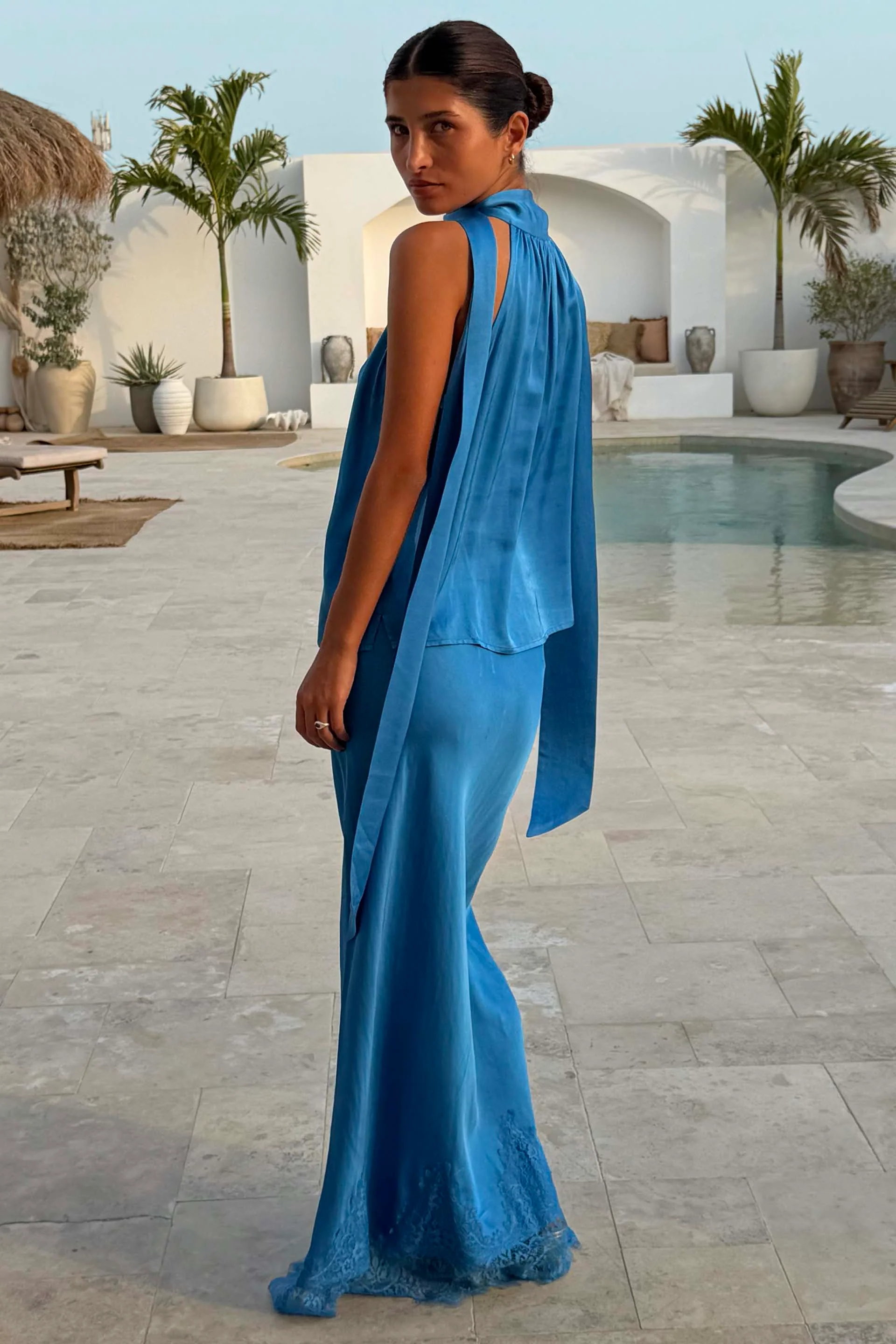Cobalt Maeva Midi Skirt - Image 4
