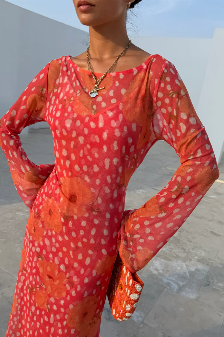 Coral Fawn Poppy Aria Dress - Image 10