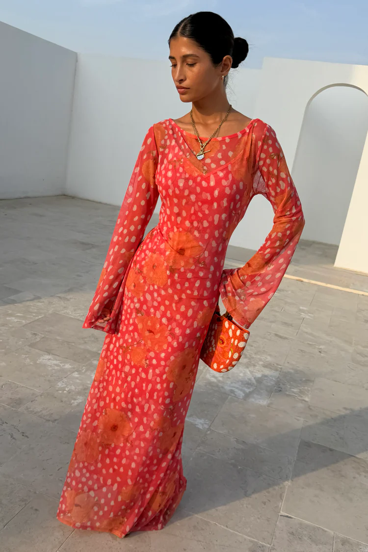 Coral Fawn Poppy Aria Dress - Image 2