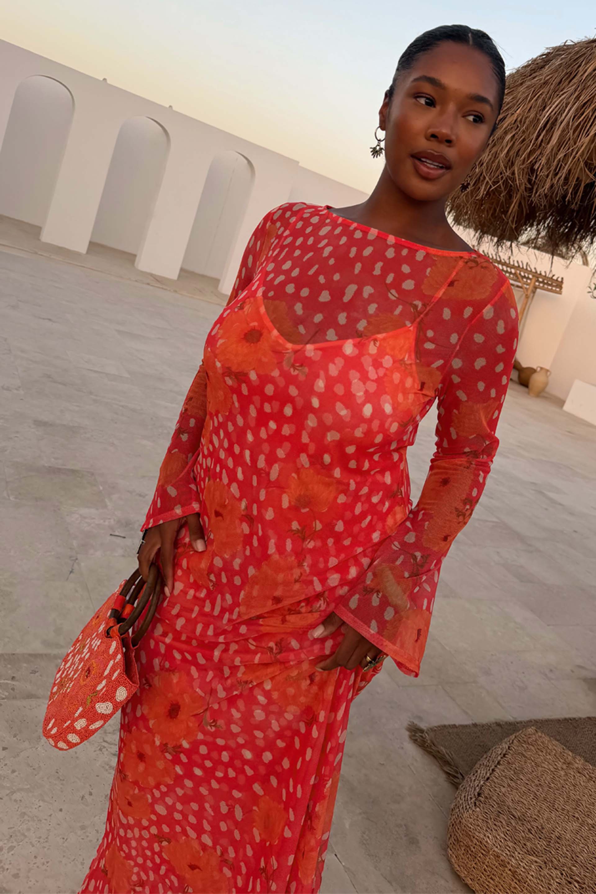 Coral Fawn Poppy Aria Dress - Image 4